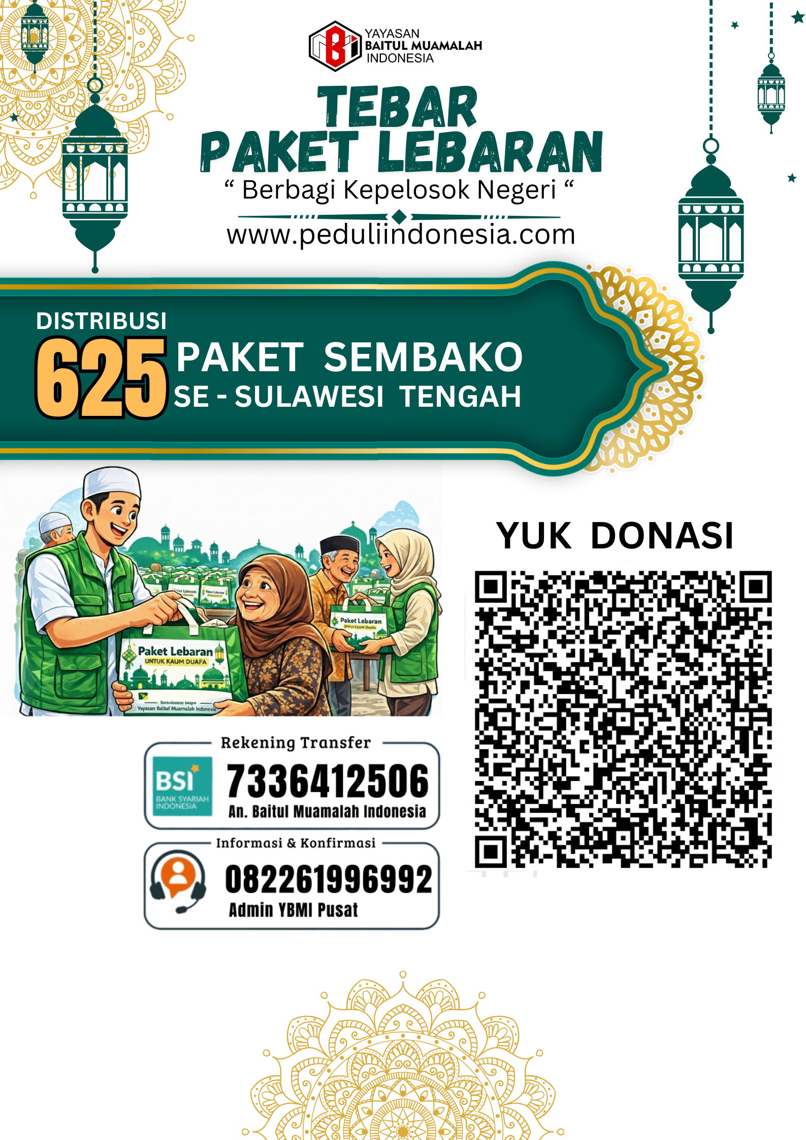 Salinan dari Hijau dan Emas Estetik Hampers Lebaran Poster